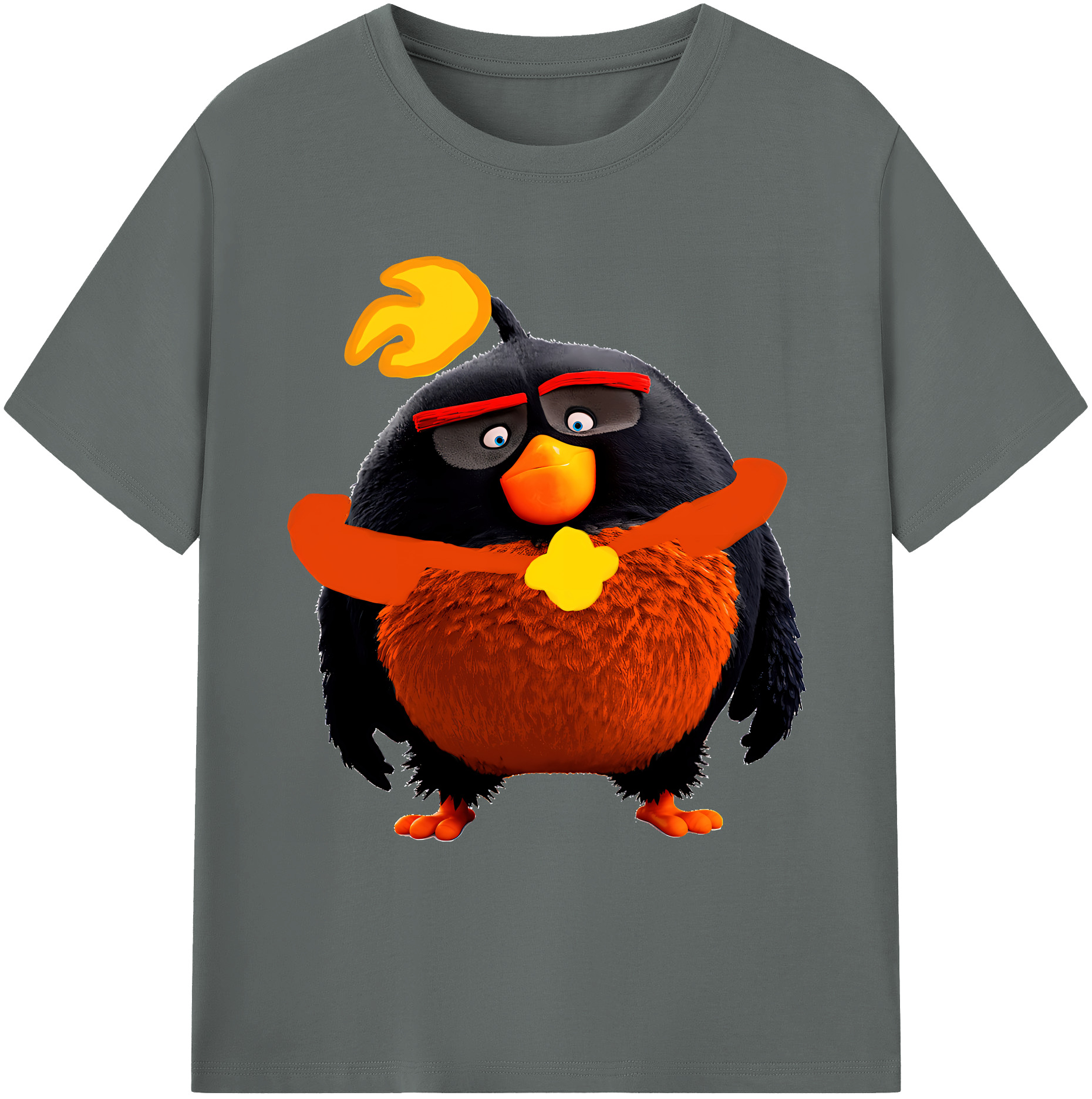 （画像用） Angry Birds アングリーバード 綿100％ メンズ半袖Tシャツ｜肌触りやわらか＆通気性